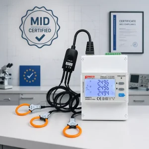 Fineco EM4371 0.33V Modbus Power Monitoring Management Device Three Phase Energy Meter Plug and play Lightweight Rogowski Coil