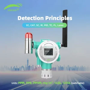 Fixed Electrochemical Gas Detector Industrial Wall Mount Monitor for Continuous Gas Concentration Checking