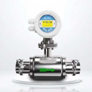 Flange Connected Digital Magnetic Flow Meter Aluminum Alloy High Precision (+ 0.5%) 4 20mA Output Liquid Fluid Sewage