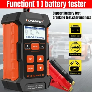 Fleet Maintenance Battery Tester Battery and Charging System Diagnostic Tool KW520 Mechanic Battery Tester