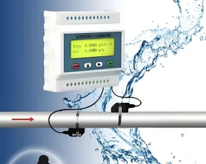 Flow Measurement Devices Ultrasonic Water Liquid Ultrasonic Flowmeter Wall Mounted Class Clamp on Flow Meters