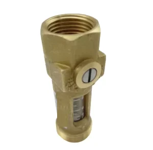 Flow Sensor 1/2 Inch Brass Flow Meter for Hot Water System Balancing Valve
