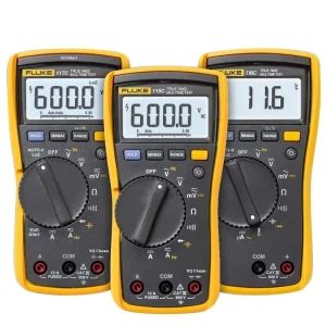 Fluke 115C 116C 117C True RMS Digital Multimeters for Field Service HVAC and Electrical Testing Applications