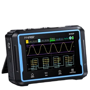 Fnirsi 2C53P Digital Oscilloscope Real Time Sample Rate 50mhz 2channels 250MSa/s 4.3Inch Big Screen 3in1 Multimeter