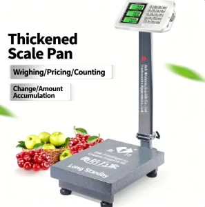 Foldable Heavy Load LCD Mechanical Scale 60kg 200kg 300kg Stainless Steel Balance OEM for Home Logistics Farm