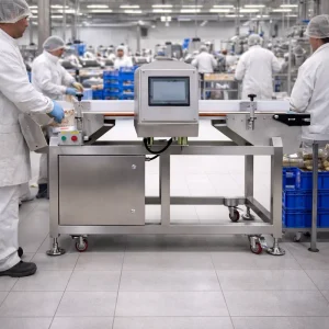 Food Grade Conveyor Belt Industrial Metal Detector Machine for Bakery Industry