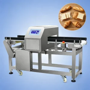 Food Grade Metal Detector Industrial for Seafood Bakery Biscuit Conveyor System Stainless Steel Multi-Voltage
