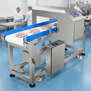 Food Metal Detector Multi Frequency Detection System for Food Processing Industry Anti Interference Auto