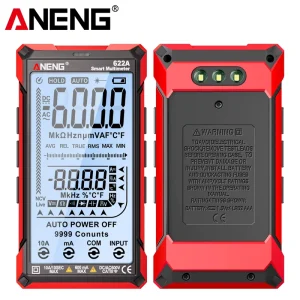 For 622A Smart Multimeter with Frequency Measurement, 4-Digit Display and Infrared Laser