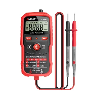 For 8340 Digital Multimeter 4-Digit 600V AC DC Voltage Resistance Tester with Low Battery Indicator 10M Resistance Range