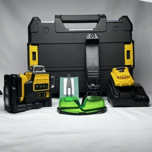 For Dw 089LG Professional 12 Line 3 Dot 540nm Laser Level Green High Brightness Self Leveling Kit with Battery Charger