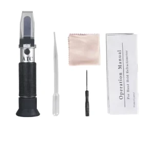 Fruit Sugar Meter Refractometer Brix Measurement Tool with ATC Refractometer 0 32 Brix