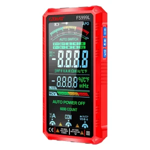 Full Functions 5999 Digits Auto-ranging Smart Digital Multimeter Multi Tester with 5.0” Colorful Full Screen Displaying