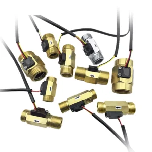 G1/2″ Brass Material Mini Liquid Flow Sensor DC5V-24V Hall Flow Sensor Water Flow Sensor