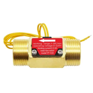 G3/4 External Wire Reed Water Flow Switch Pipeline Flow Monitoring Water Flow Judgment Sensor