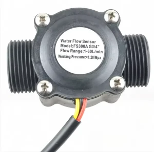 G3/4″ Water Flow Sensor DC3.5-24V FS300A Hall Flow Meter Switch Flowmeter Counter Water Control 1-60L/min