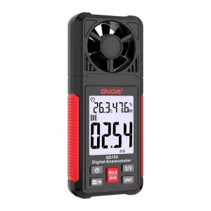 GD155 Digital Anemometer Handheld Wind Speed Meter for Measuring Wind Speed Temperature and Wind Chill with Backlight LCD
