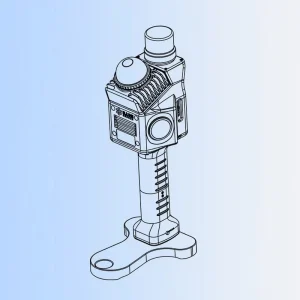 GEOSUN Gs-200G Handheld Silver 5W Laser Scanner OEM ABS Material High-Precision 3D Coordinate 1 Year Warranty