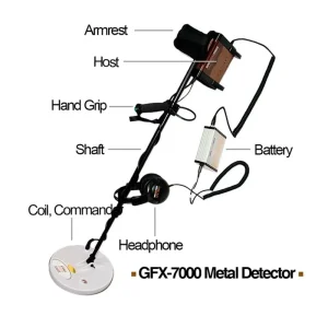 GFX7000 Handheld Long Range Underground Metal Detector Gold Silver Copper Mining Treasure Hunter Industrial Metal Detector