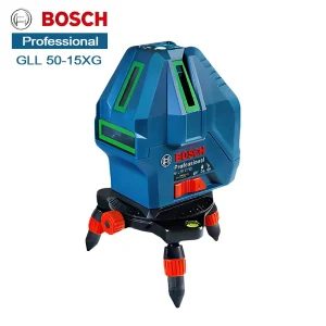 GLL 50 15 XG Professional Green Laser Level 5 Lines 1 Plumb Point 15m Self Leveling IP54 Laser Line Measure
