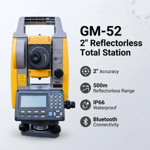 GM52 GM55 Robotic Total Station Usb Flash Memory Optics Surveying Instruments