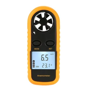 GM816 Digital Anemometer Air Flow Meter Air Velocity Airflow Temperature Tester with LCD Backlight