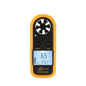 GM816 Digital Wind Speed Meter Digital Anemometer Mini Air Velocity Airflow Temperature with LCD Backlight