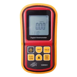 GM8901 Digital Portable Wind Speed and Volume Measuring Instrument Anemometer LCD Backlight Electronic Tachometer