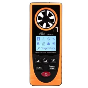 GM8910 Multifunctional Anemometer Temperature and Humidity Meter Atmospheric Pressure Illuminance Meter Brightness Meter