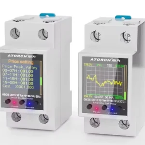 GR2PWS Smart Electricity Meter Tuya WiFi Din Rail Power Energy Meter AC50 320V Digital Display Monitor Voltage Curve Ammeter