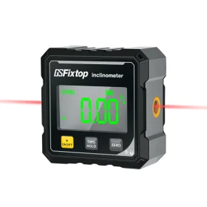GSFixtop Pro Digital Inclinometer Box Backlight Display Electronic Self-Leveling for Angle Slope Measurement Leveling Work