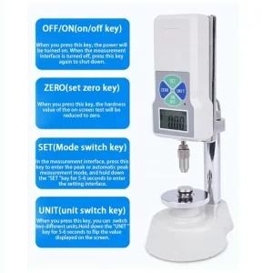GWJ 2 Digital Grain Hardness Tester Feed Pellet Hardness Tester Grain Wheat Rice Electronic Fertilizer Hardness Tester