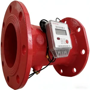 Gaobei LLKG 16Q High Precision Water Ultrasonic Flowmeter DN50 DN250 Flange Connection Digital Display PN16 for Fire Sprinkler