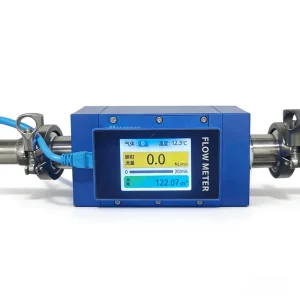 Gas Flow Meter 24VDC Low Power Aluminum Alloy Gas Flow Sensor for Medical Industrial Use for Gas Generation Equipment