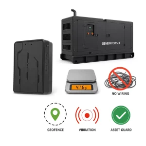 Generator Power Unit Locator 4G LTE Compact 41.6g No Wiring Geofence Vibration Overspeed Alarm Real Time Wireless GPS Tracker