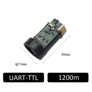 Golf Laser Rangefinder Module 6x 10mrad Precise Laser Measuring Sensor 1200m Scope Mounted Module