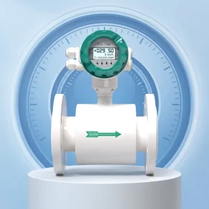 Green Converter Housing 4 20mA RS485 Modbus Output Digital Display Liquid Electromagnetic Flowmeter