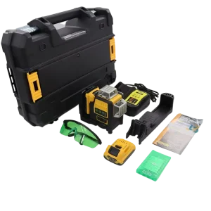 Green Laser Level Gauge with High Precision Capable of Projecting Onto the Ground and Walls Featuring Strobe Function OEM ODM