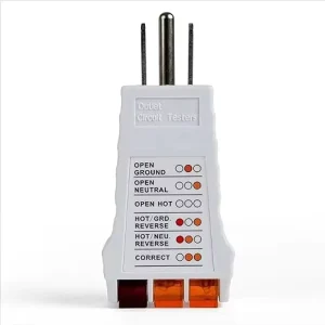 Grey Socket Tester American Standard Receptacle Tester for Standard AC Outlets
