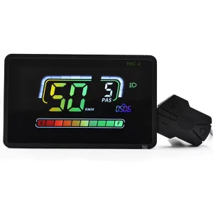 H6C 2 Waterproof 24 36 48 60V Compatible Cycling Speedometer Aluminum Alloy LCD Electric Bicycle Display for Road Electronic