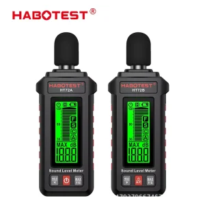 HABOTEST HT72A/B Noise Meter Decibel Detector Noise Detection Instrument Handheld Sound Level Meter Cross-Border Black/Red
