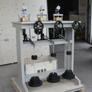 HBJF Three Gang Soil Oedometer Testing Machine High Accuracy 0.2% IP55 Protection Geotechnical Lab Equipment