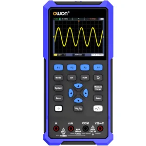 HDS2102 Portable 200MHz Handheld Digital Oscilloscope Multimeter 2 Channels 14 Bit Vertical Resolution 4 1/2 Digit True RMS