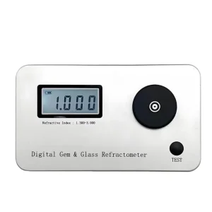 HEDAO LCD Screen Gemstone Refractometer Jewelry Tester Identification Tools Refractive Index 1.300 3.000