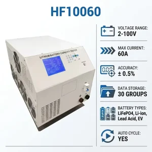 HF10060 Multi Function Lithium Battery Capacity Tester 100V 60A Charge Discharge 110V 220V Automatic Cycle Li Ion Battery Pack
