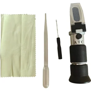HGL 80 Handheld Refractometer Concrete Admixture Solid Content Tester 0 80% Range with ATC Automatic Temperature Compensation