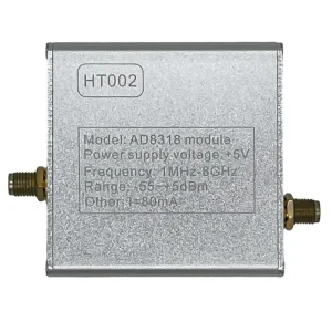 HT002 Power Detector 1M-8GHz Dynamic ALC AGC Control Built-in AD8318 Module Aluminum Alloy Electronic Measuring Instrument