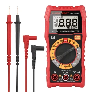 HT108 Digital Multimeter ESR Meter AC DC Voltage Current Ohm Automotive Electrician Tools DMM 2000 Counts