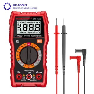 HT108L Popular Small Digital Multimeter with Backlight Measuring Ampere Ohm Resistance Voltage Multitester for Sale