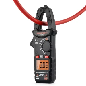 HT200A Auto Range Pocket Digital Clamp Meter Multimeters with Frequency Measurement